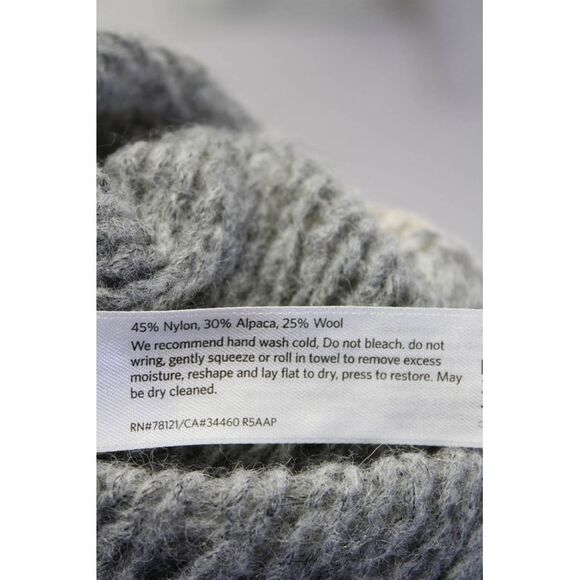 The Fisher Project Womens Color Block Loose Knit Oversize Sweater Gray Small - Picture 5 of 5